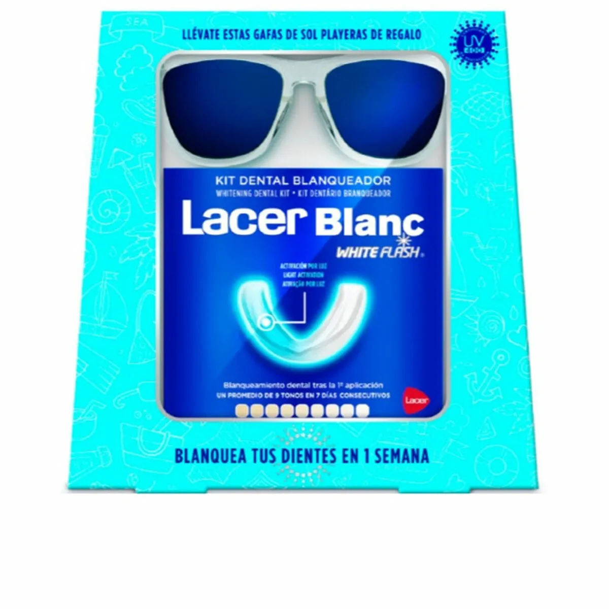 Set di Igiene Dentale Lacer Lacerblanc White Flash Sbiancante denti (1 Unità)