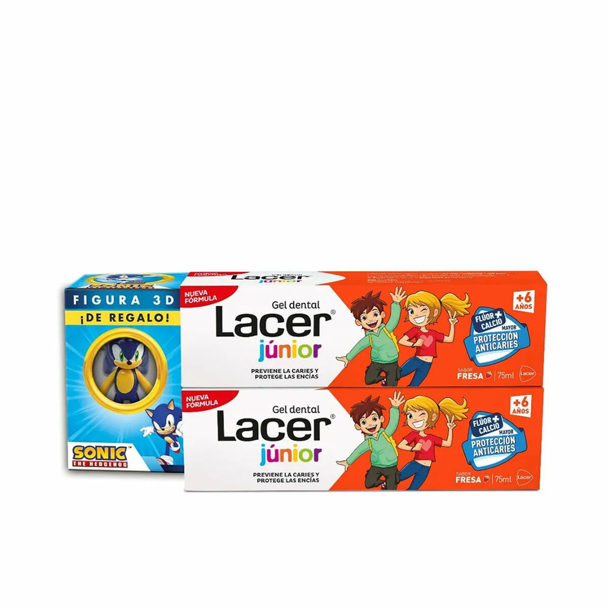 Dentifricio Lacer Junior 75 ml Fragola 2 Unità