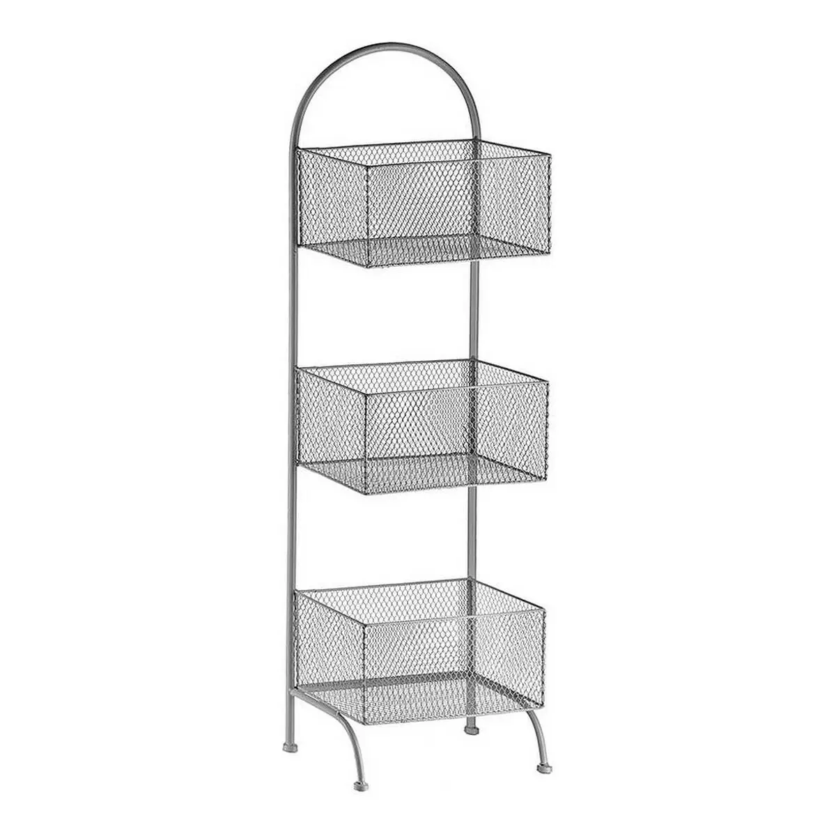 Scaffale Argentato Metallo 20 x 99 x 32,5 cm