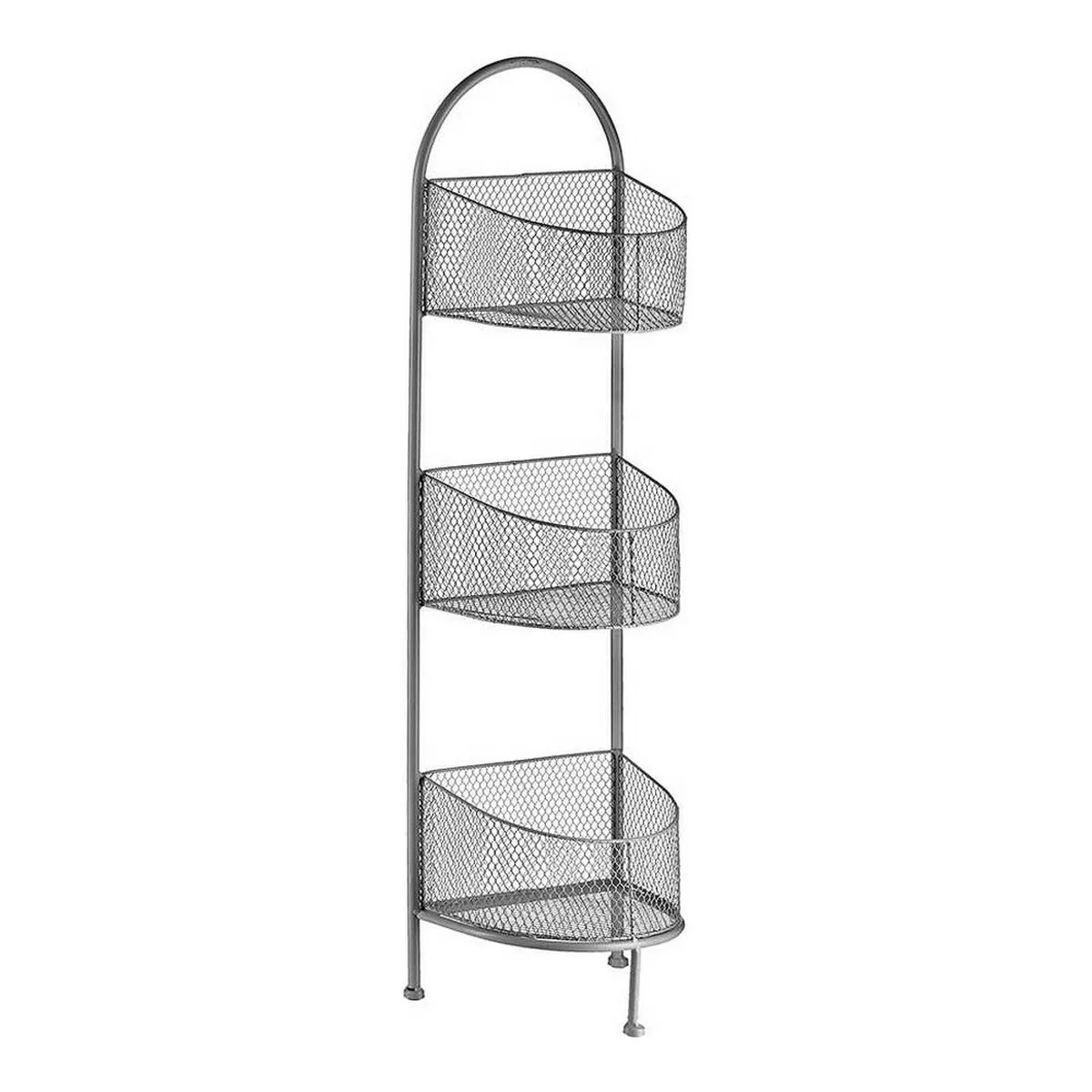 Scaffale Argentato Metallo 21,2 x 97 x 28,5 cm