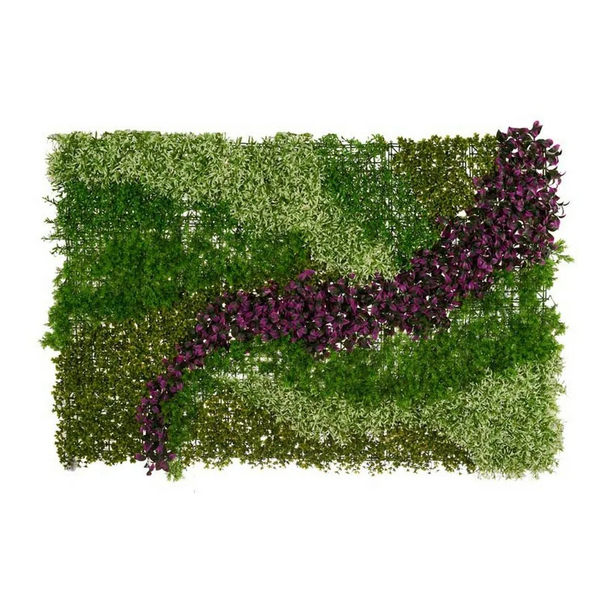 Kit per Giardino Verticale Fiori 100 x 5 x 150 cm Viola Verde Plastica