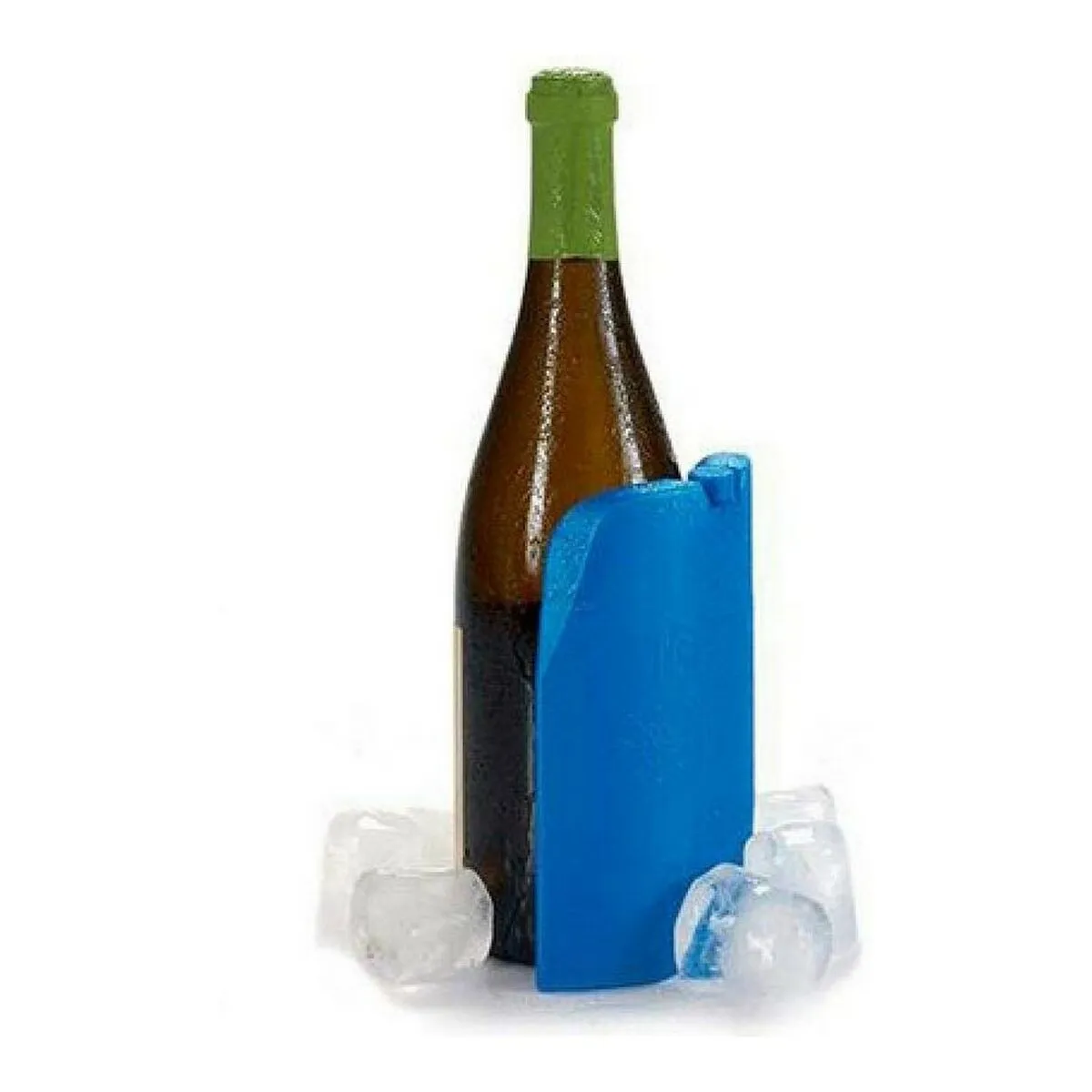 Raffredda Bottiglie 300 ml Azzurro Plastica 4,5 x 17 x 12 cm