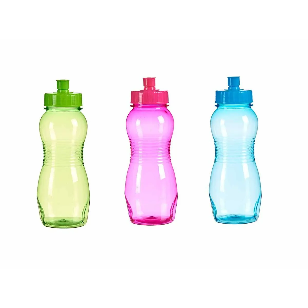 Borraccia 550 ml Azzurro Verde Rosa Plastica