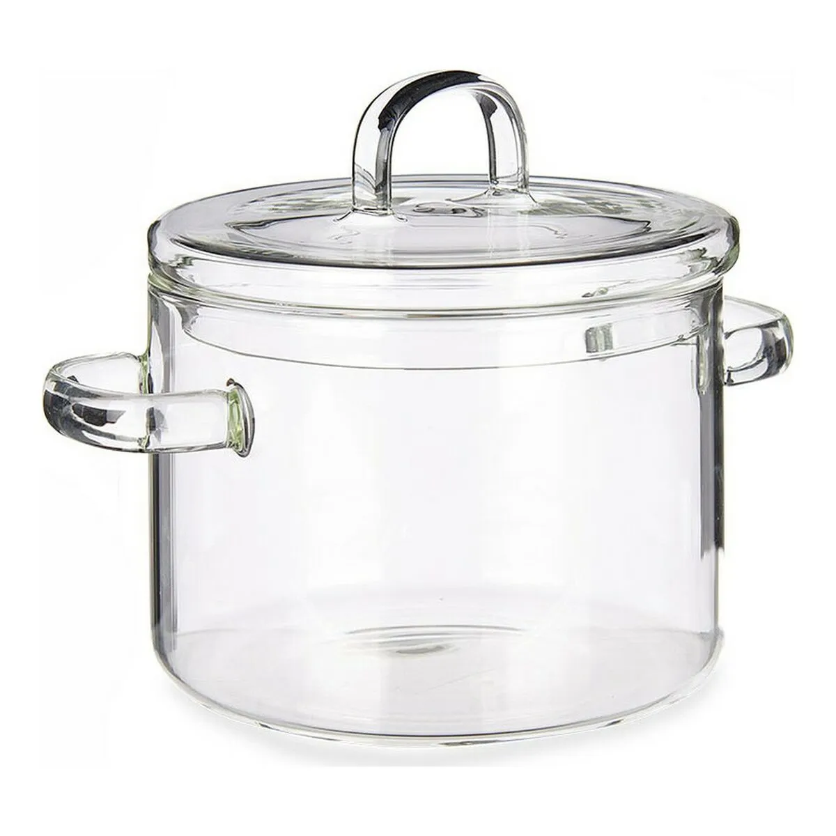 Pentola con Coperchio Trasparente Vetro Borosilicato (13,5 x 13,8 x 19 cm)