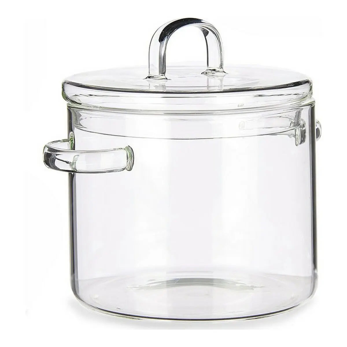 Pentola con Coperchio Vetro Borosilicato Trasparente (15,4 x 16,8 x 20,5 cm)