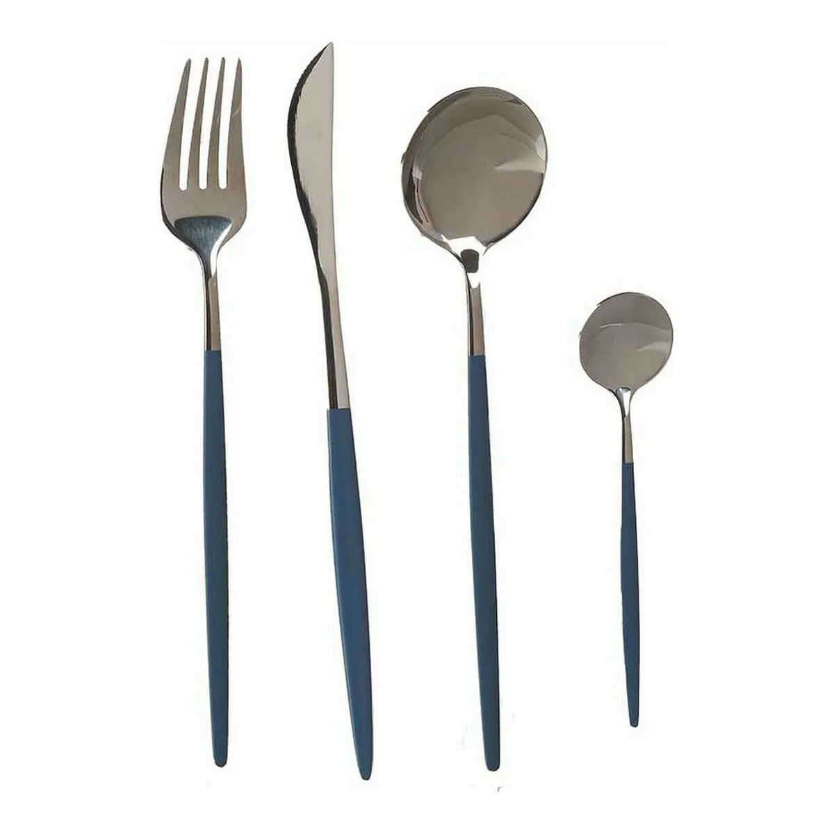 Set di Posate Argentato Grigio Acciaio inossidabile (8 pcs)