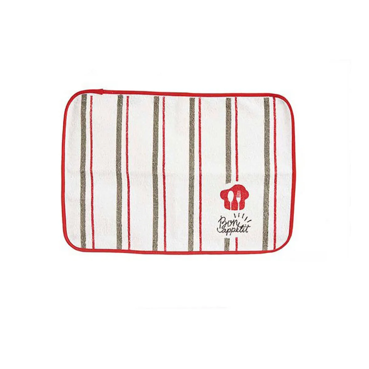 Tovaglietta Singola Bon Apetit Rosso Bianco 33 x 0,3 x 48 cm