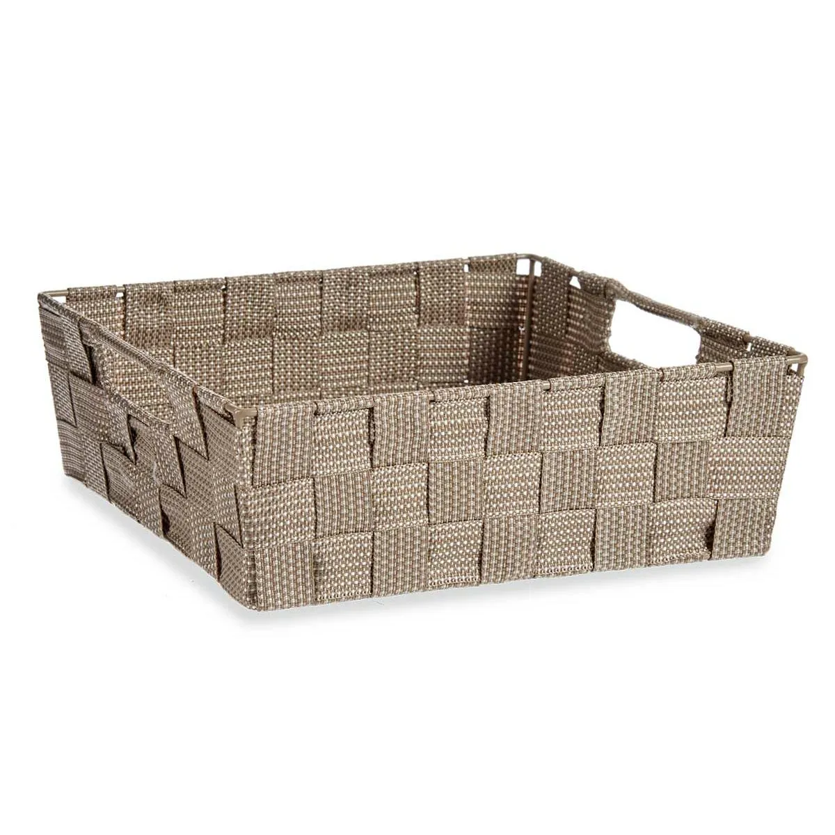 Cestino Intrecciato 23 x 8 x 27 cm Beige 3 L