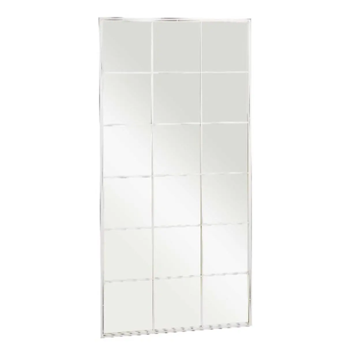 Specchio da parete Bianco Metallo Cristallo Finestra 90 x 180 x 2 cm