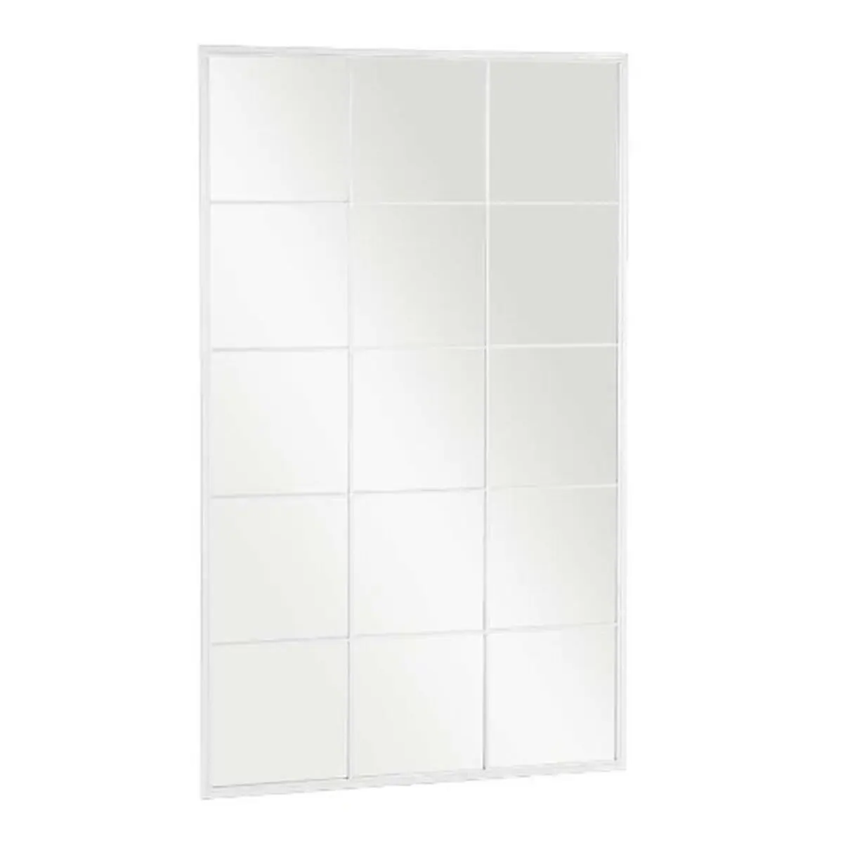 Specchio da parete Bianco Metallo Cristallo Finestra 90 x 150 x 2 cm