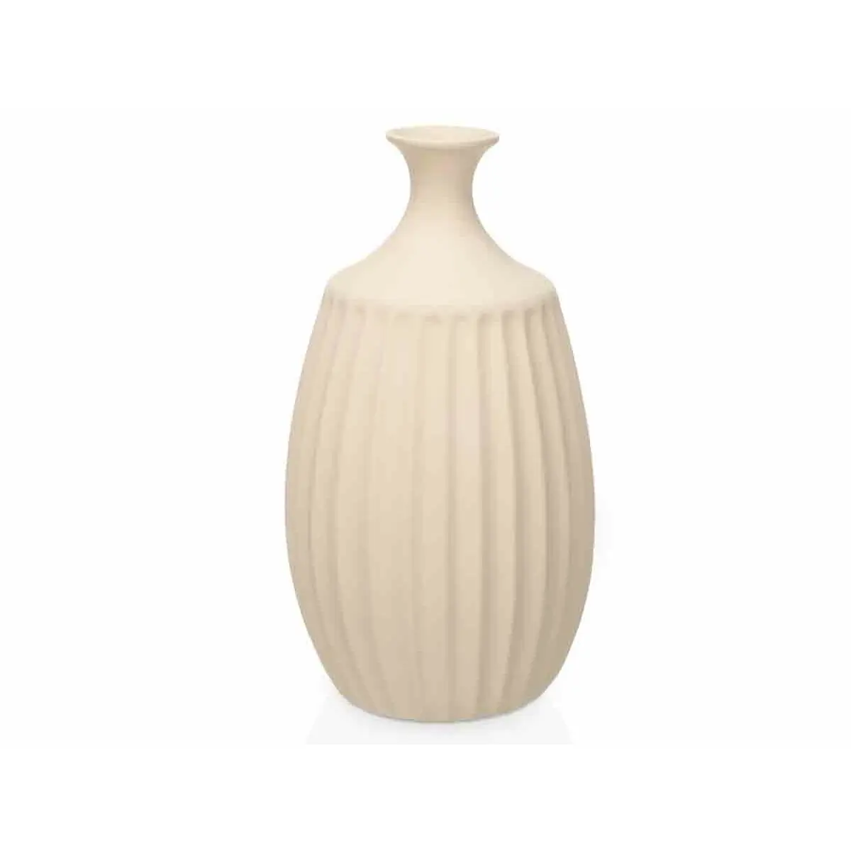 Vaso Beige Ceramica 27 x 48 x 27 cm