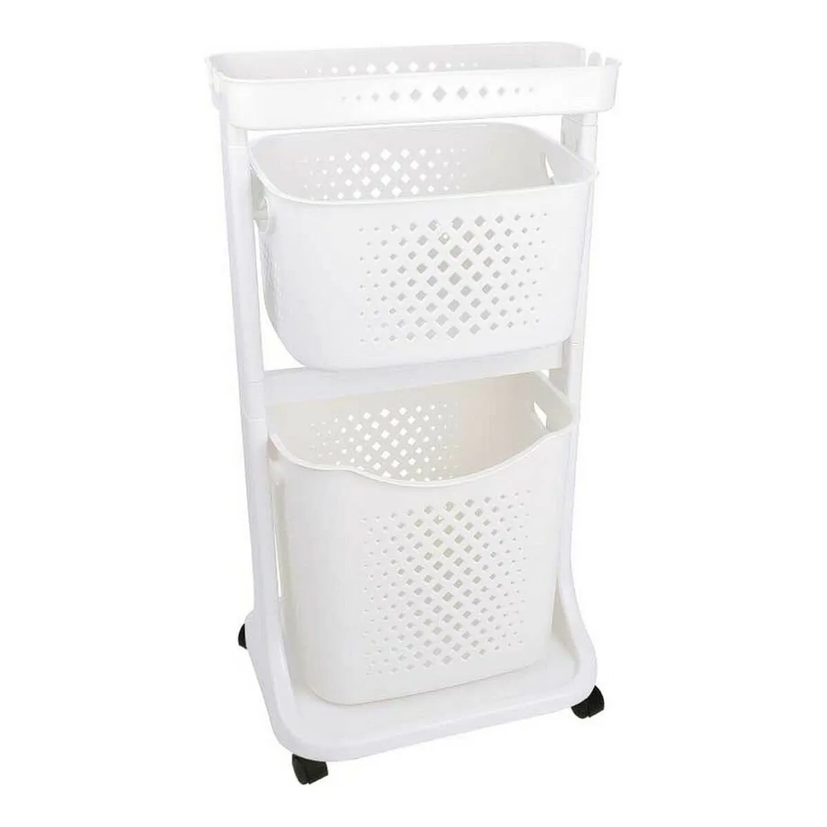 Carrello porta abiti Bianco polipropilene (33 x 81 x 44 cm)