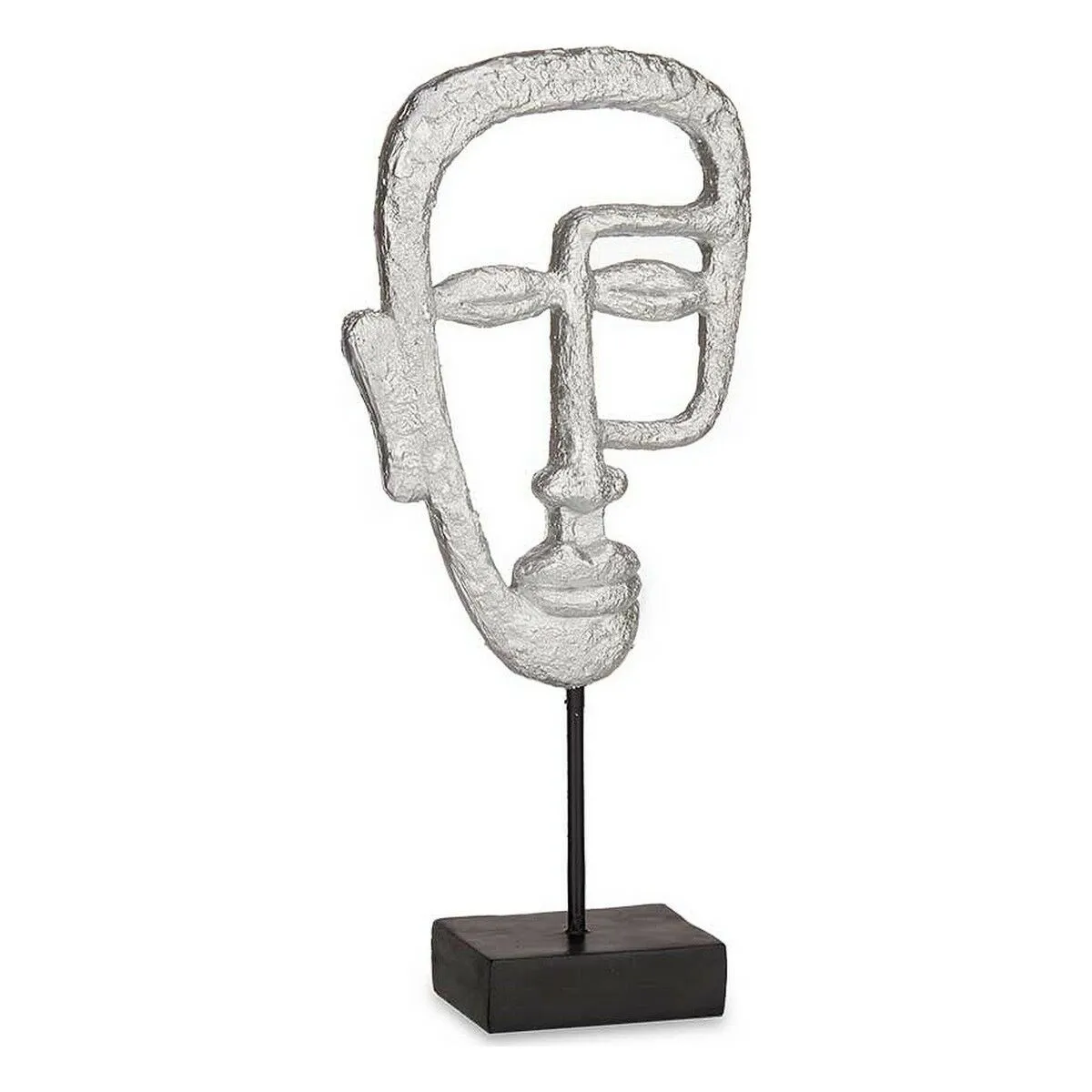 Statua Decorativa Viso Argentato Poliresina (19,5 x 38 x 10,5 cm)