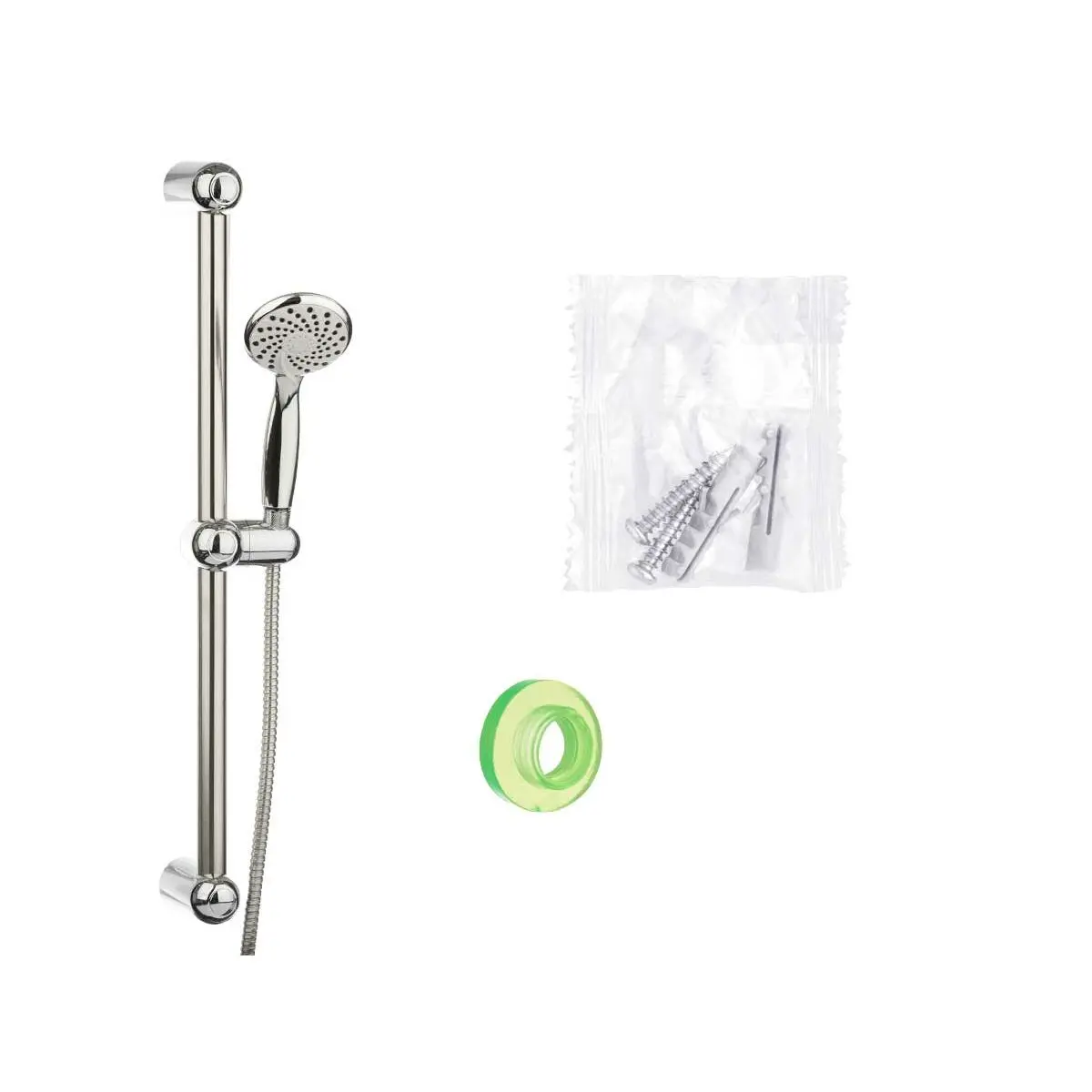 Set doccia Bianco Argentato Metallo