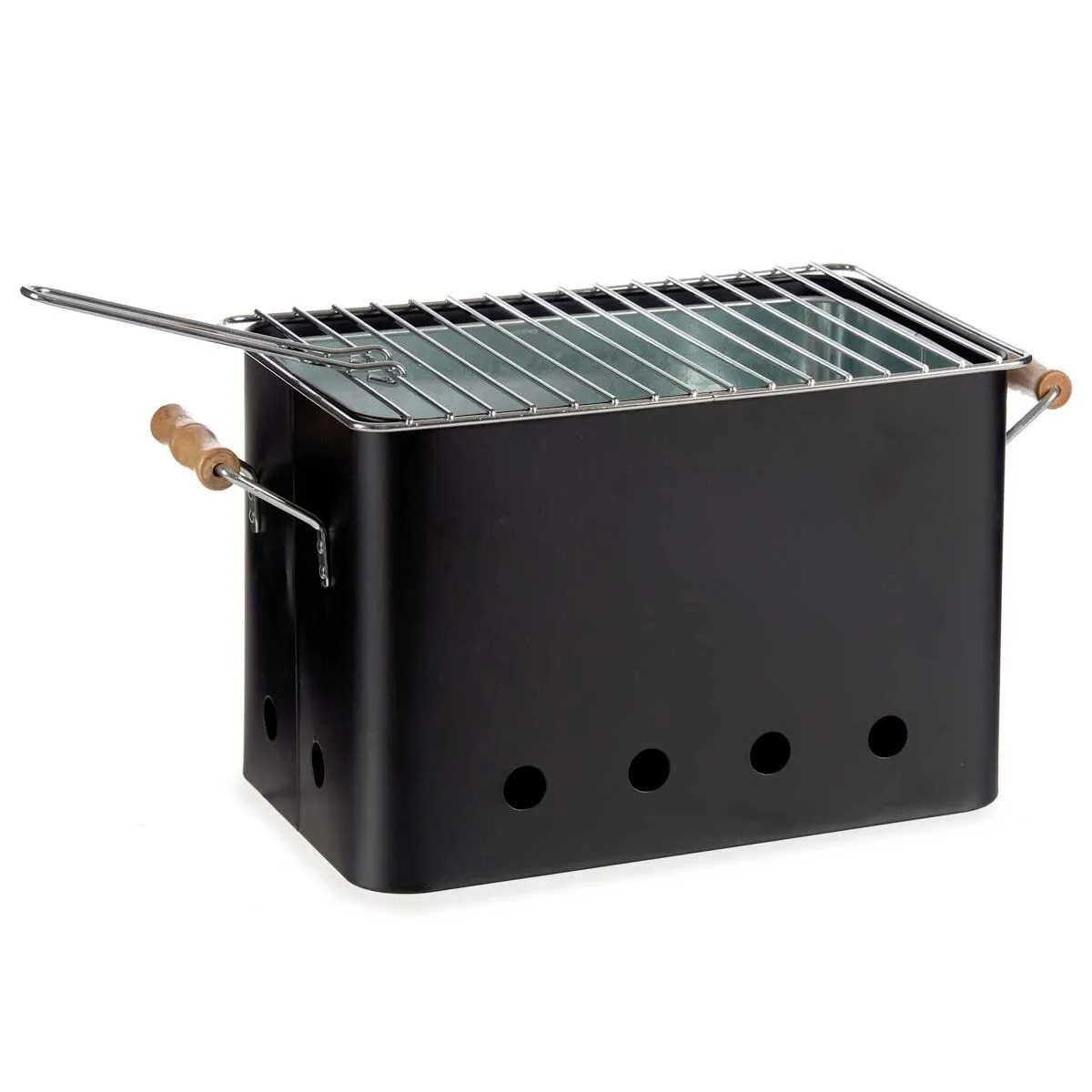 Barbecue Portatile Con manici Ferro (20,5 x 20,7 x 32 cm)