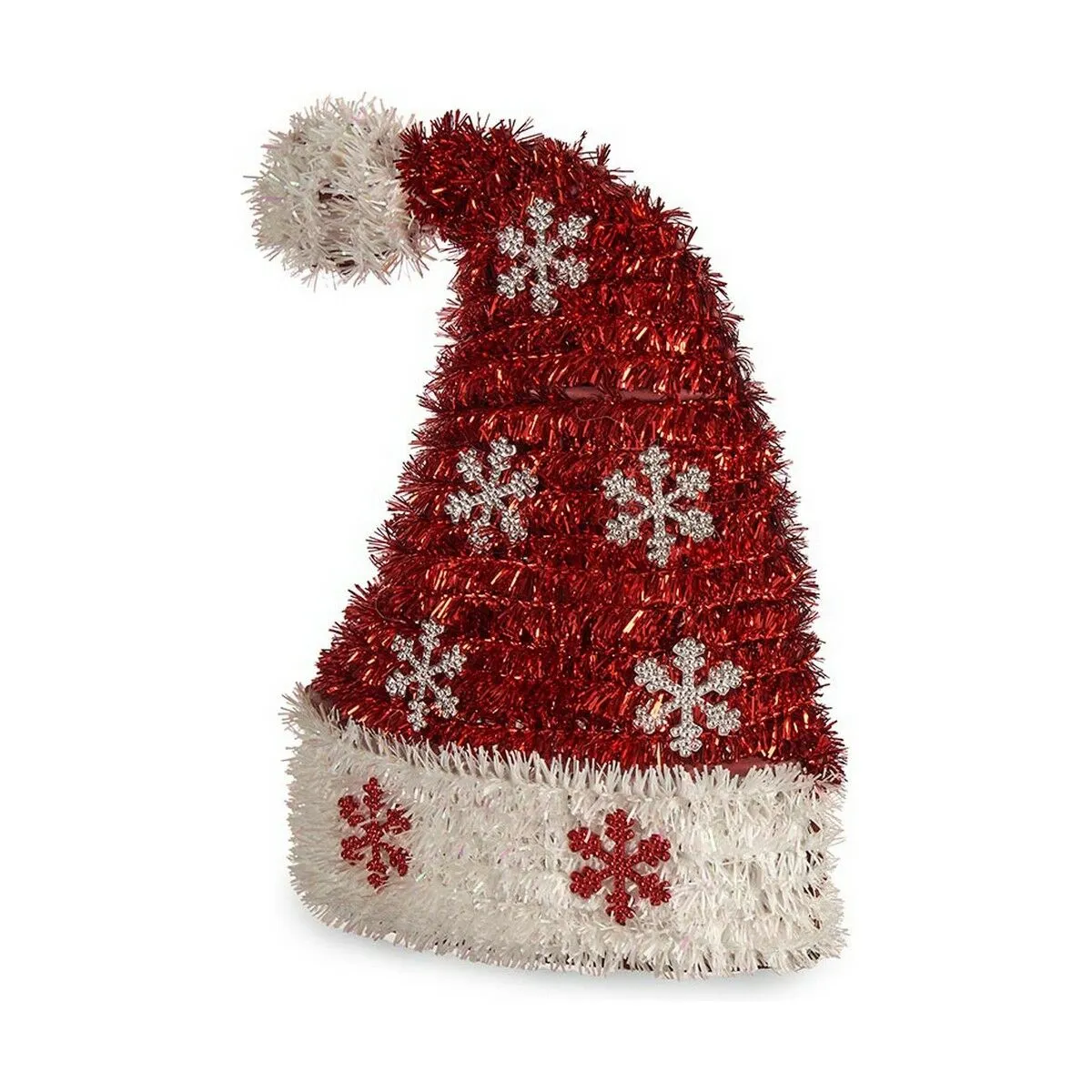 Statua Decorativa Natale Cappello Tinsel 9 x 23 x 17 cm Plastica polipropilene