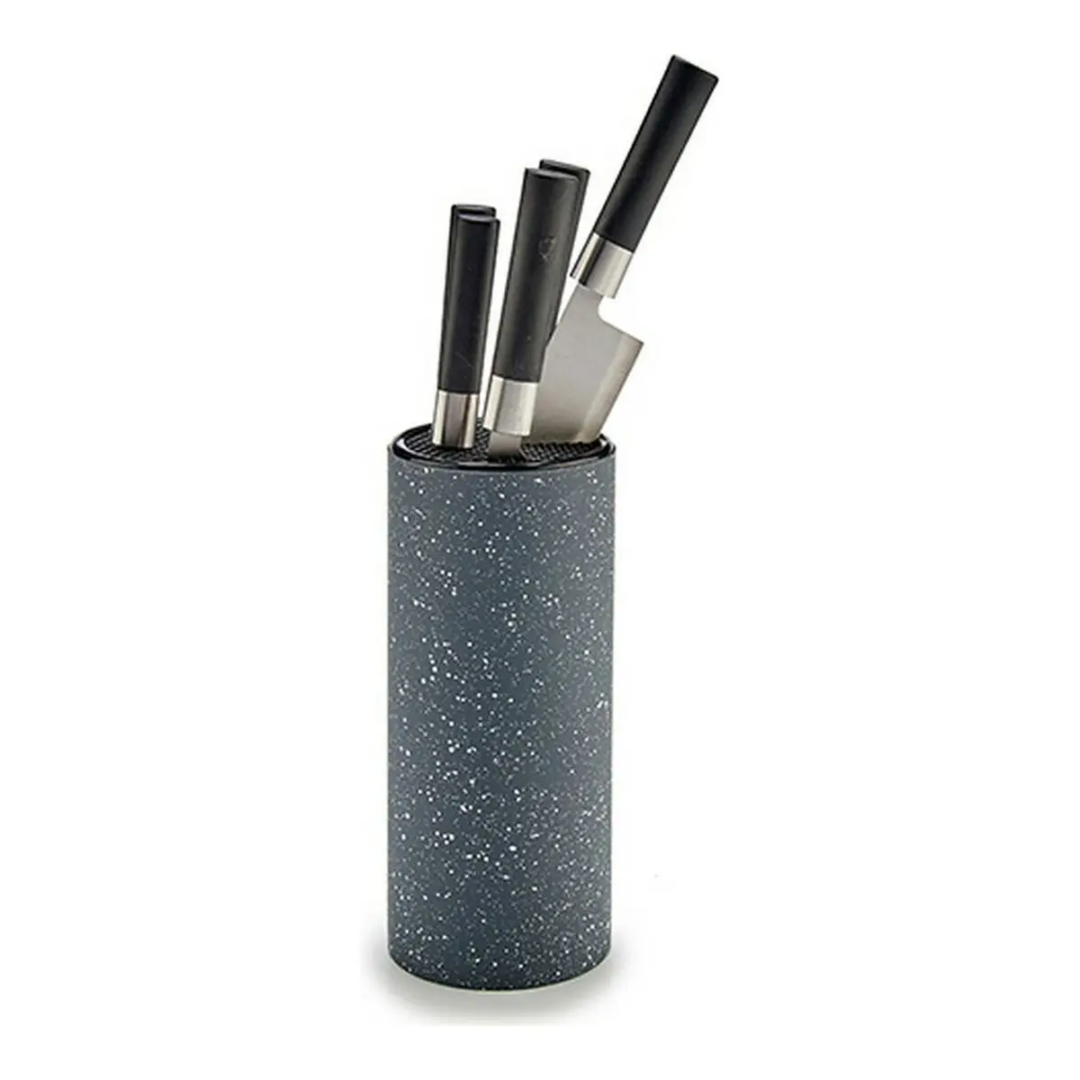 Set di Coltelli Nero Grigio Metallo (11 x 35,5 x 11 cm)