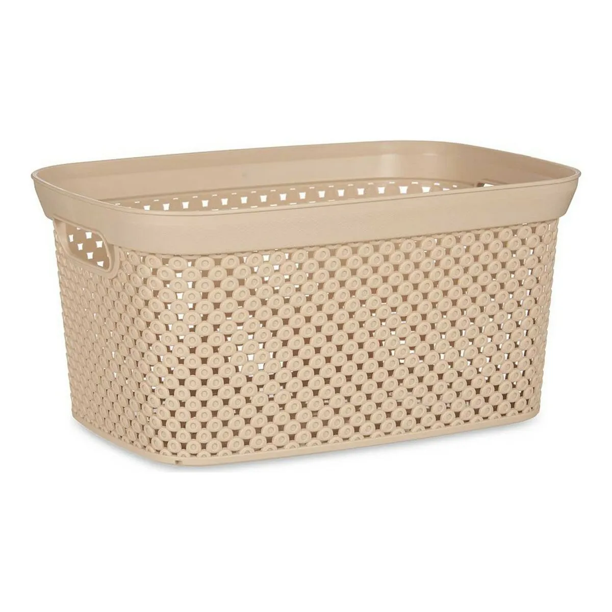 Cesto 24 x 17 x 35 cm Beige Plastica 10 L