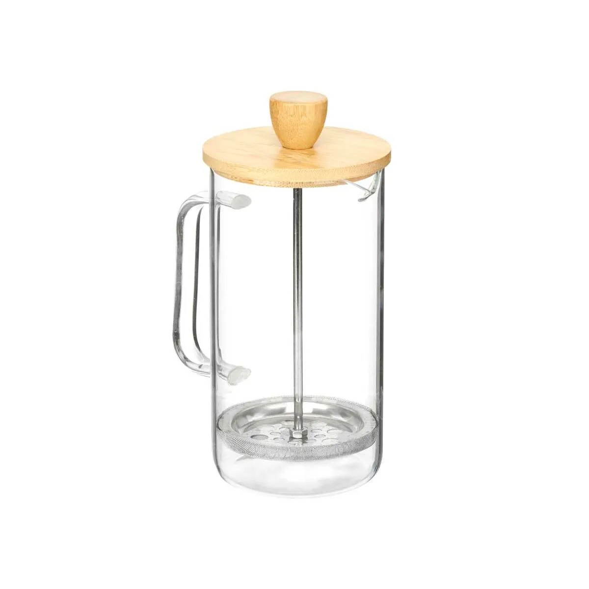 Teiera 600 ml Naturale Bambù Vetro Borosilicato