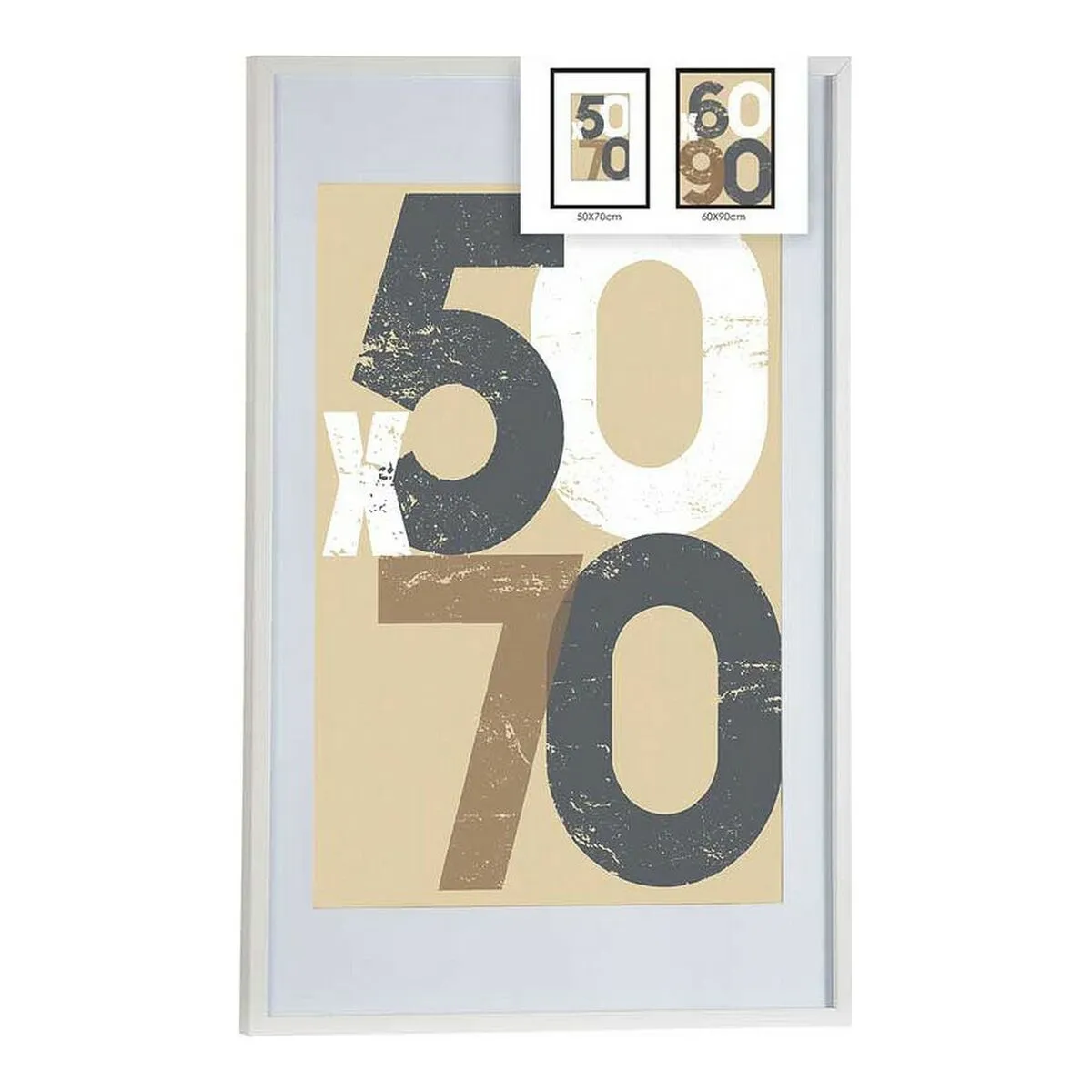 Portafoto da Parete Bianco 62,5 x 2,5 x 92,5 cm Legno MDF (1 uds)