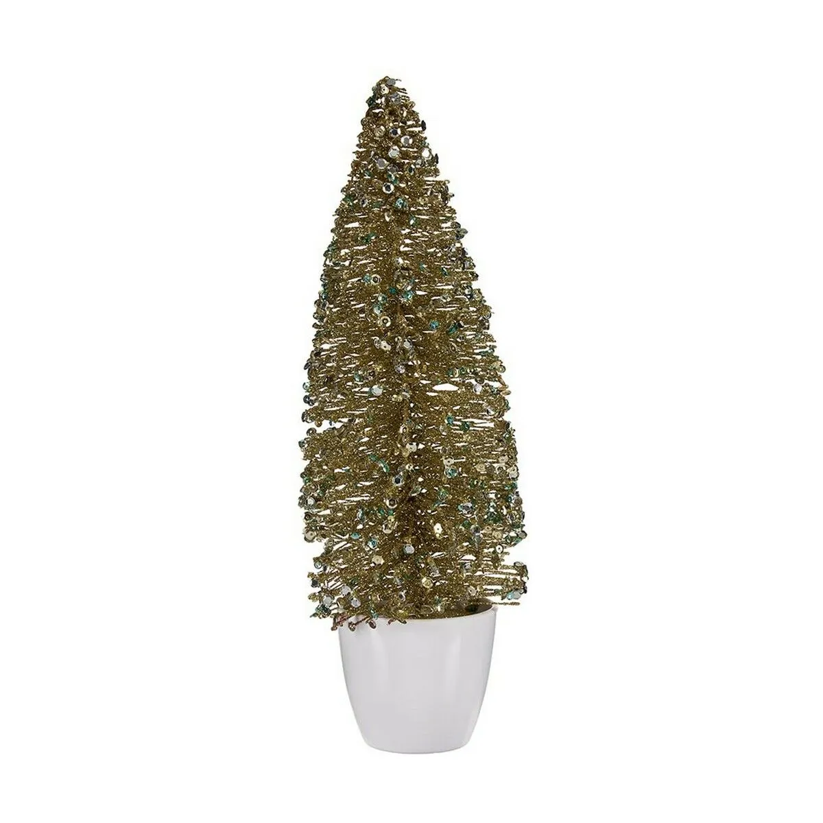 Albero di Natale Medio 10 x 33 x 10 cm Dorato Bronce Plastica