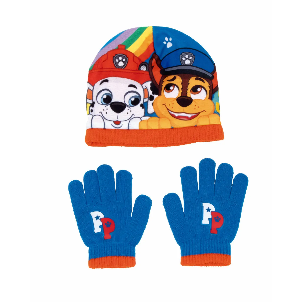 Berretto e Guanti The Paw Patrol Friendship Azzurro