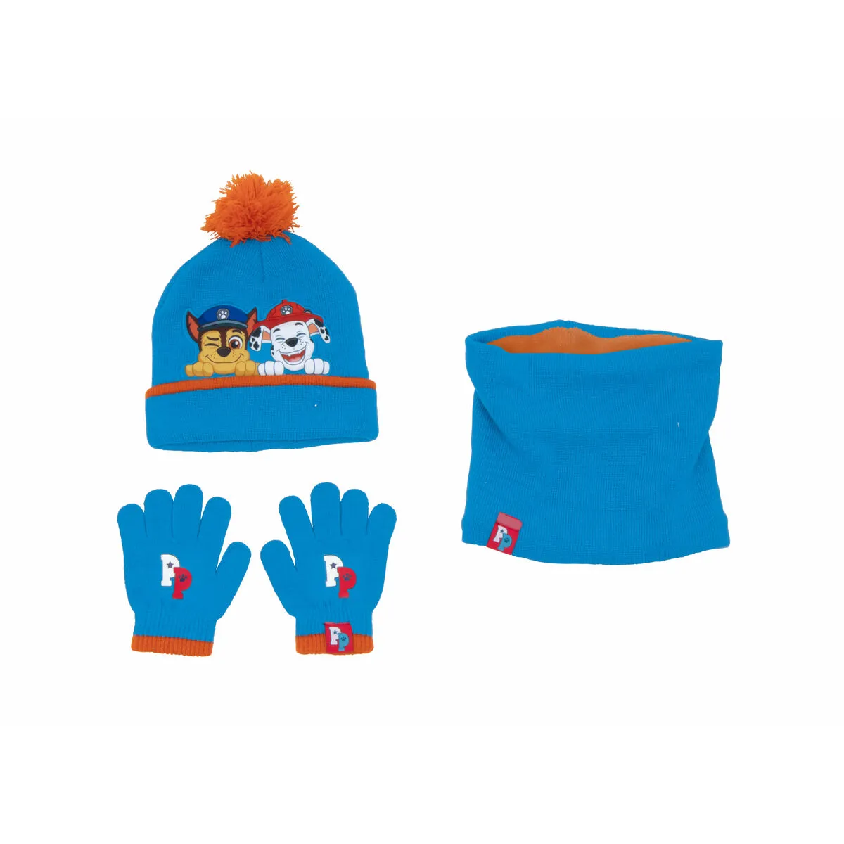 Cappello, Guanti e Scaldacollo The Paw Patrol Friendship Azzurro