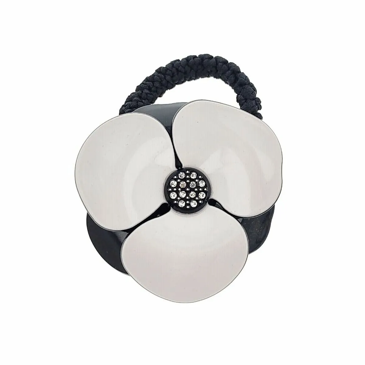 Elastico per capelli Araban Fiore Nero Bianco