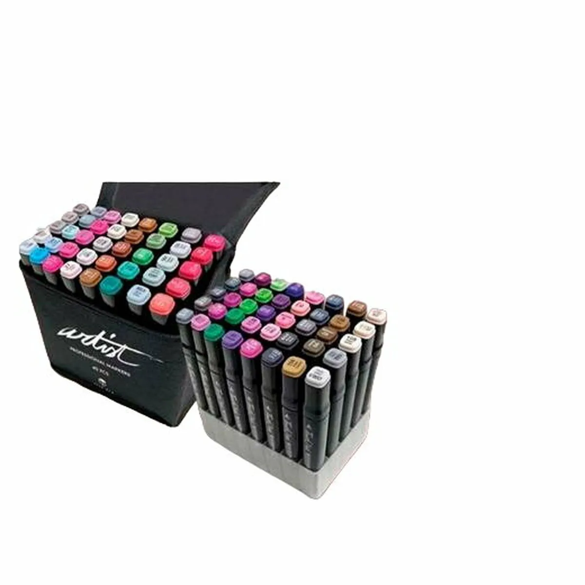 Set di Pennarelli Alex Bog Luxury Canvas Gama Artist 40 Pezzi Doppia punta Multicolore