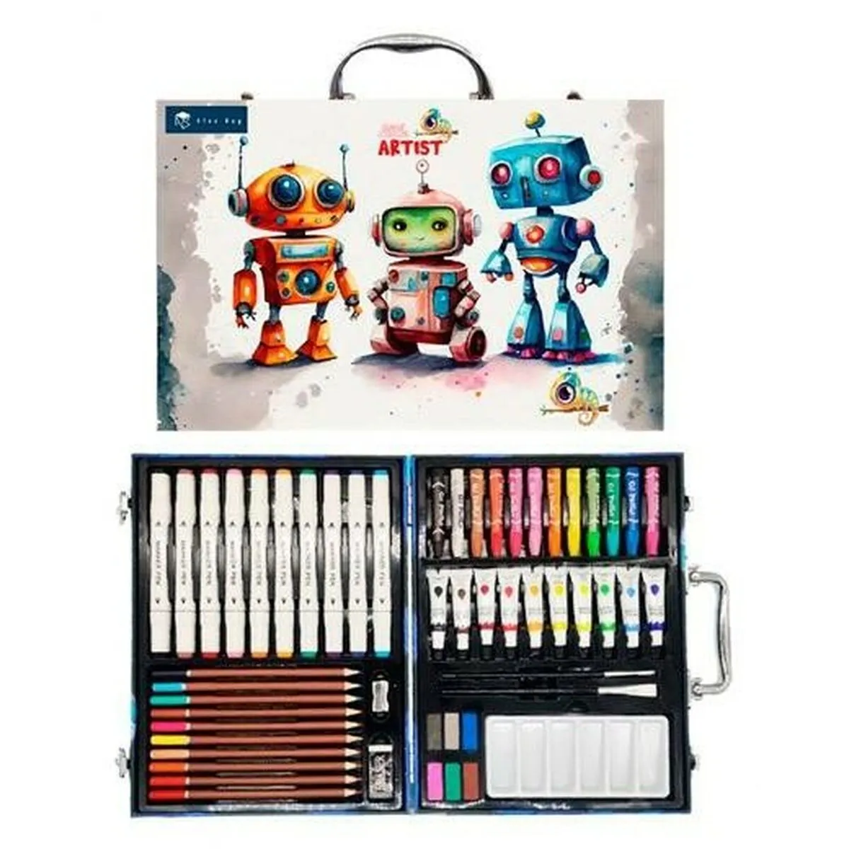 Set di colori Roymart Robots 53 Pezzi Multicolore