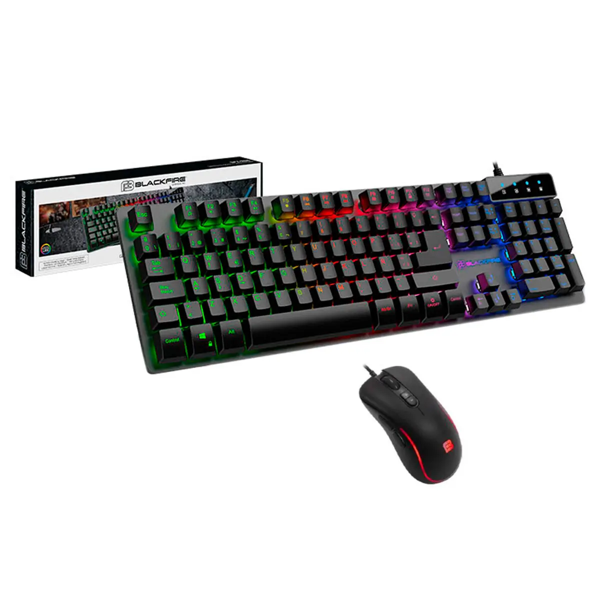 Tastiera e Mouse Gaming Ardistel BFX250 LED Nero