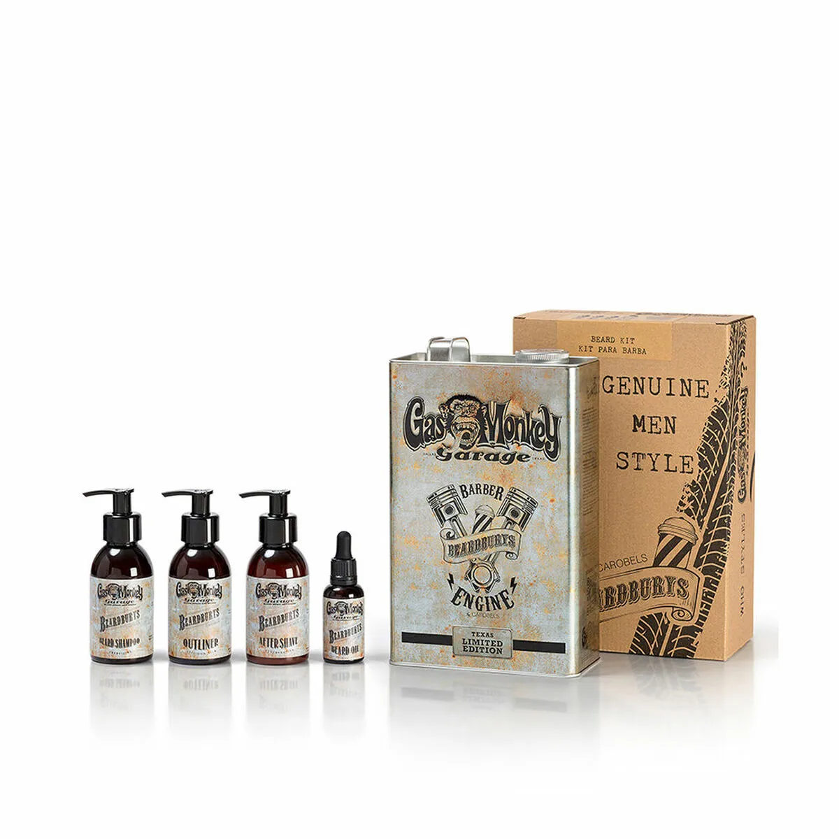 Set Cosmetica Beardburys Genuine Men Style Beard 4 Pezzi