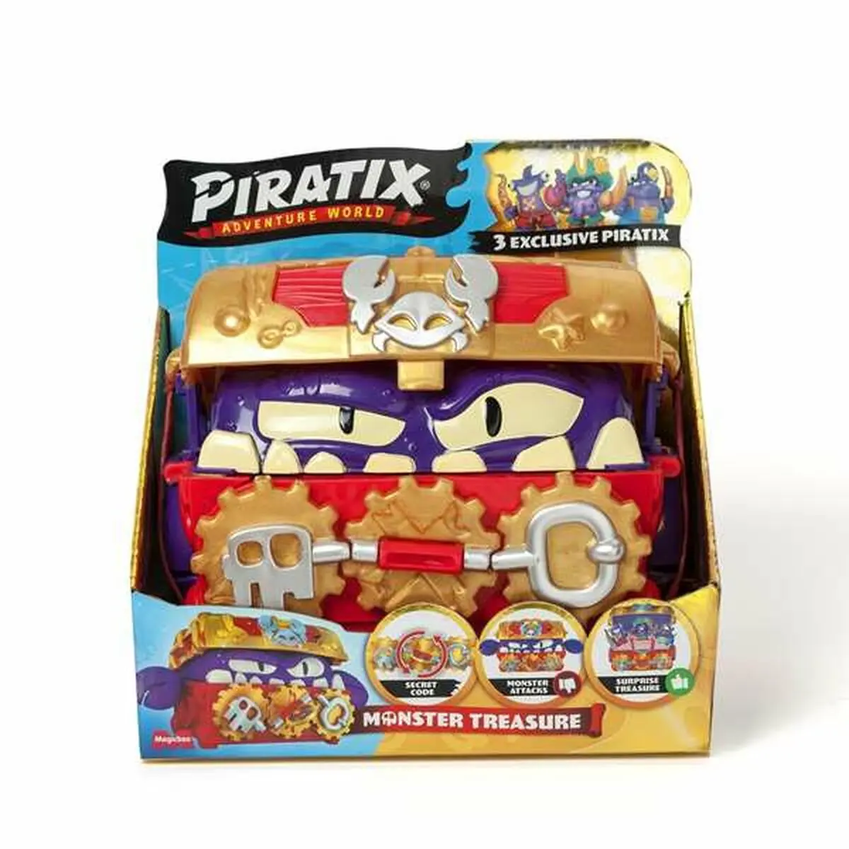 Playset Magicbox Piratix 16,8 x 17,3 x 11,9 cm Scrigno