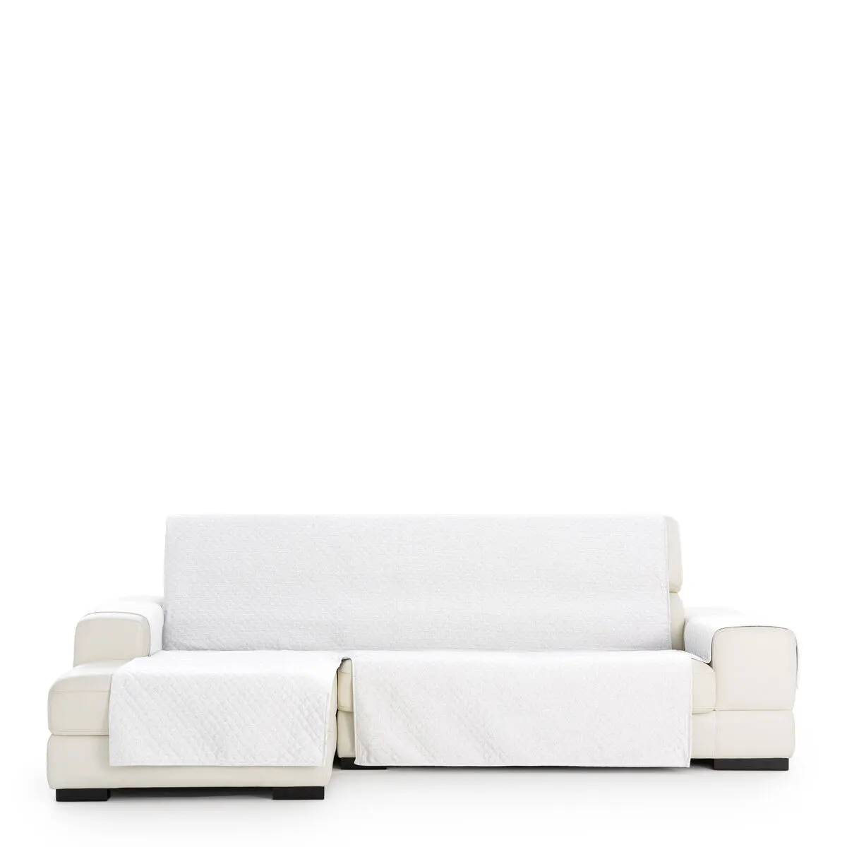 Rivestimento per chaise longue a braccio corto sinistra Eysa SILVER Bianco 100 x 110 x 290 cm