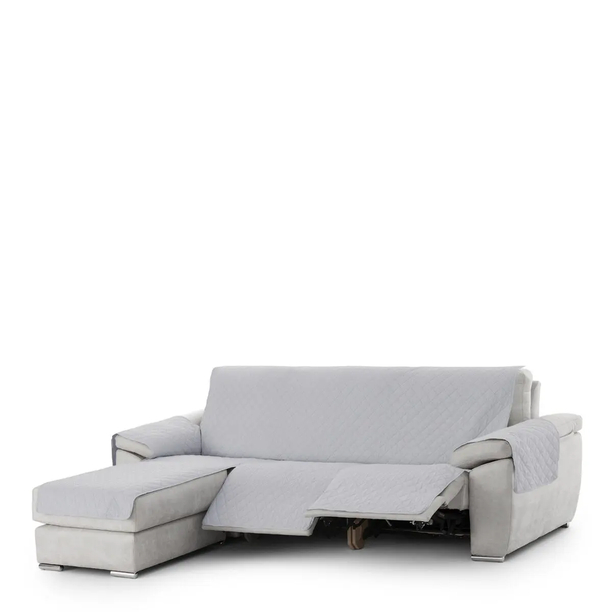 Rivestimento per chaise longue a braccio corto sinistra Eysa MONTBLANC Grigio 100 x 110 x 240 cm