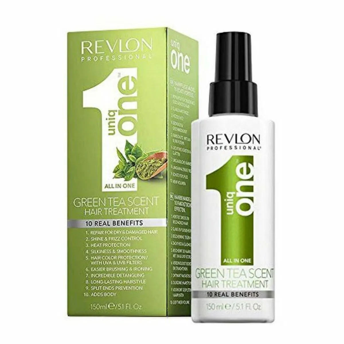 Trattamento per Capelli Protettivo Revlon Uniq One Green Tea Scent (150 ml)