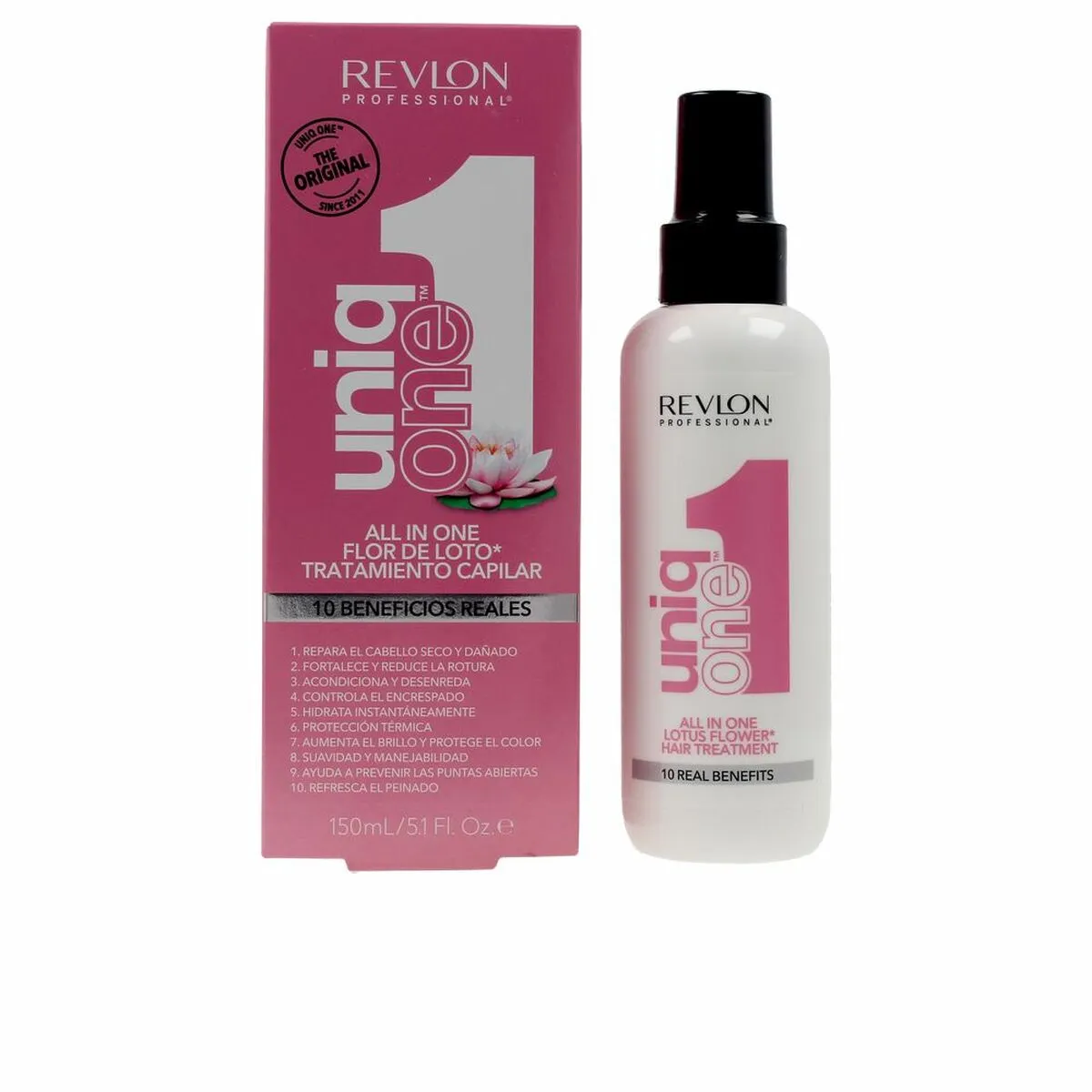 Maschera per Capelli senza risciacquo Revlon Uniq One Lotus (150 ml)