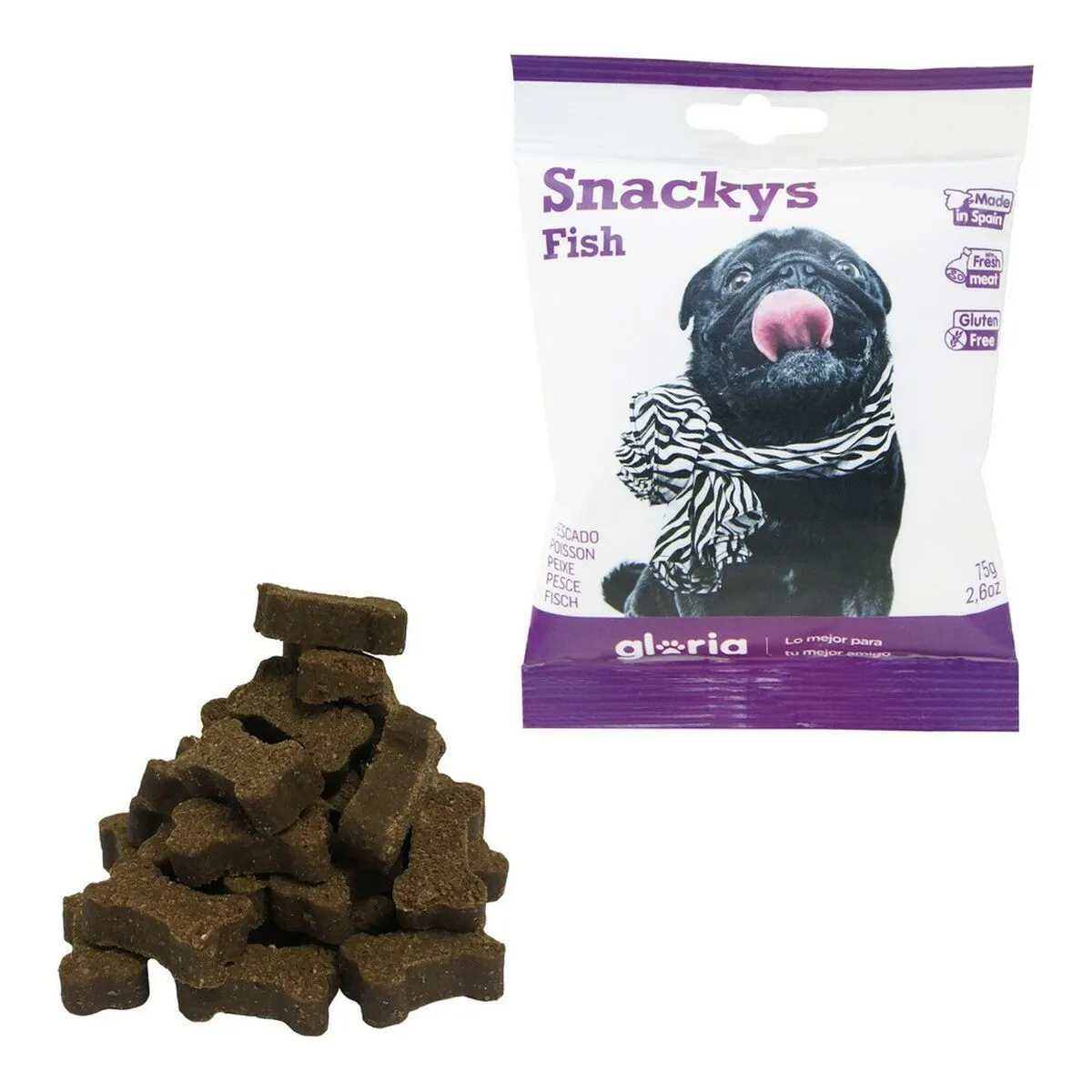 Snack per Cani Gloria Display Snackys Pesce