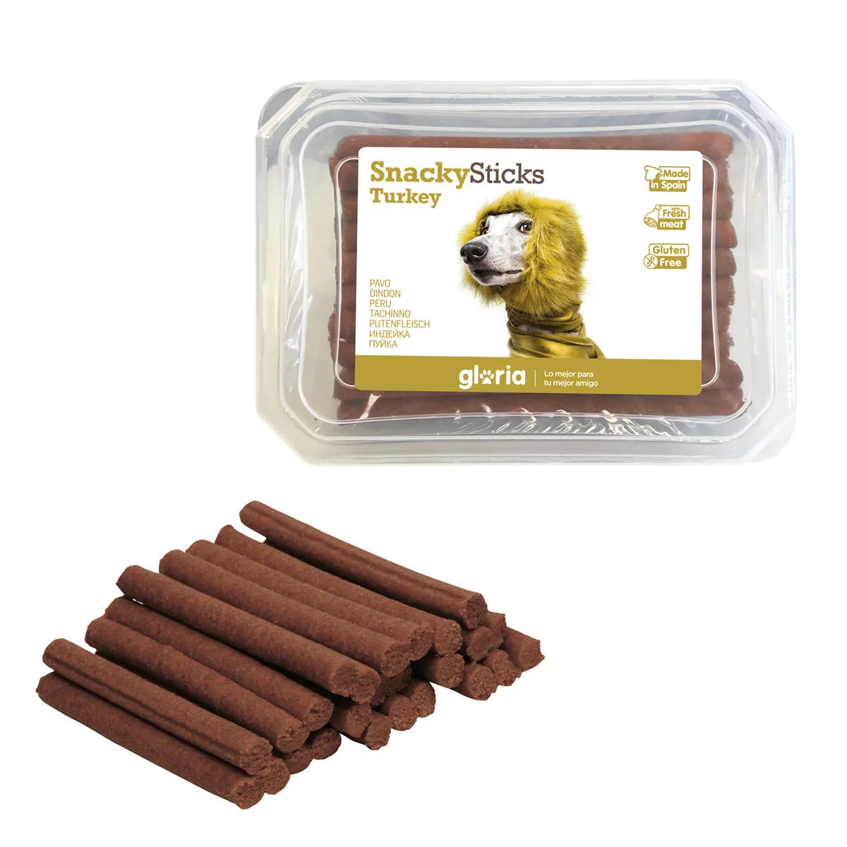 Snack per Cani Gloria Snackys Sticks Pollo Tacchino Barrette (800 g)