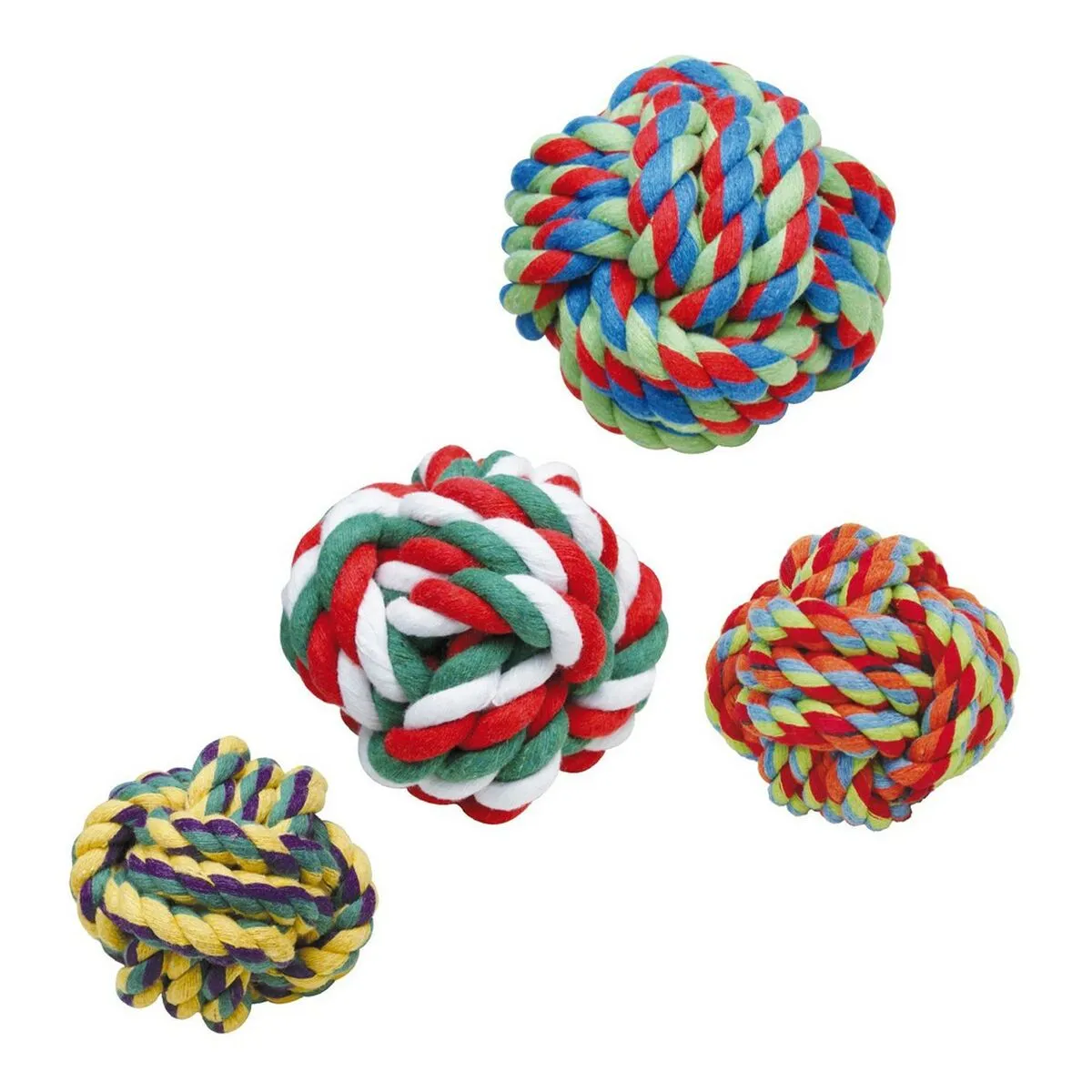 Giocattoli per cani Gloria Poliestere Cotone Multicolore (4-5 cm)