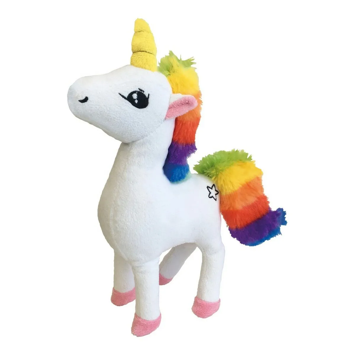 Giocattoli per cani Gloria Alydar Unicorno Arcobaleno Bianco