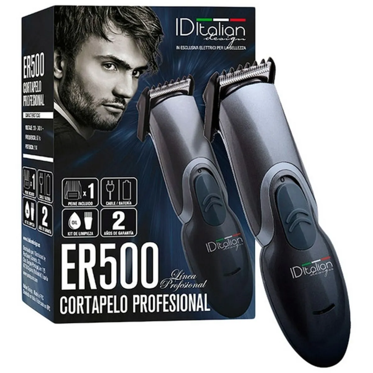 Rasoio per capelli ER 500 Id Italian Nero