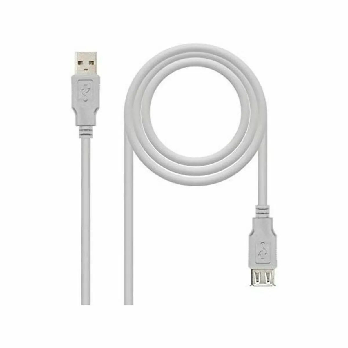 Cavo USB NANOCABLE 10.01.0203 1.8 M Beige 1,8 m