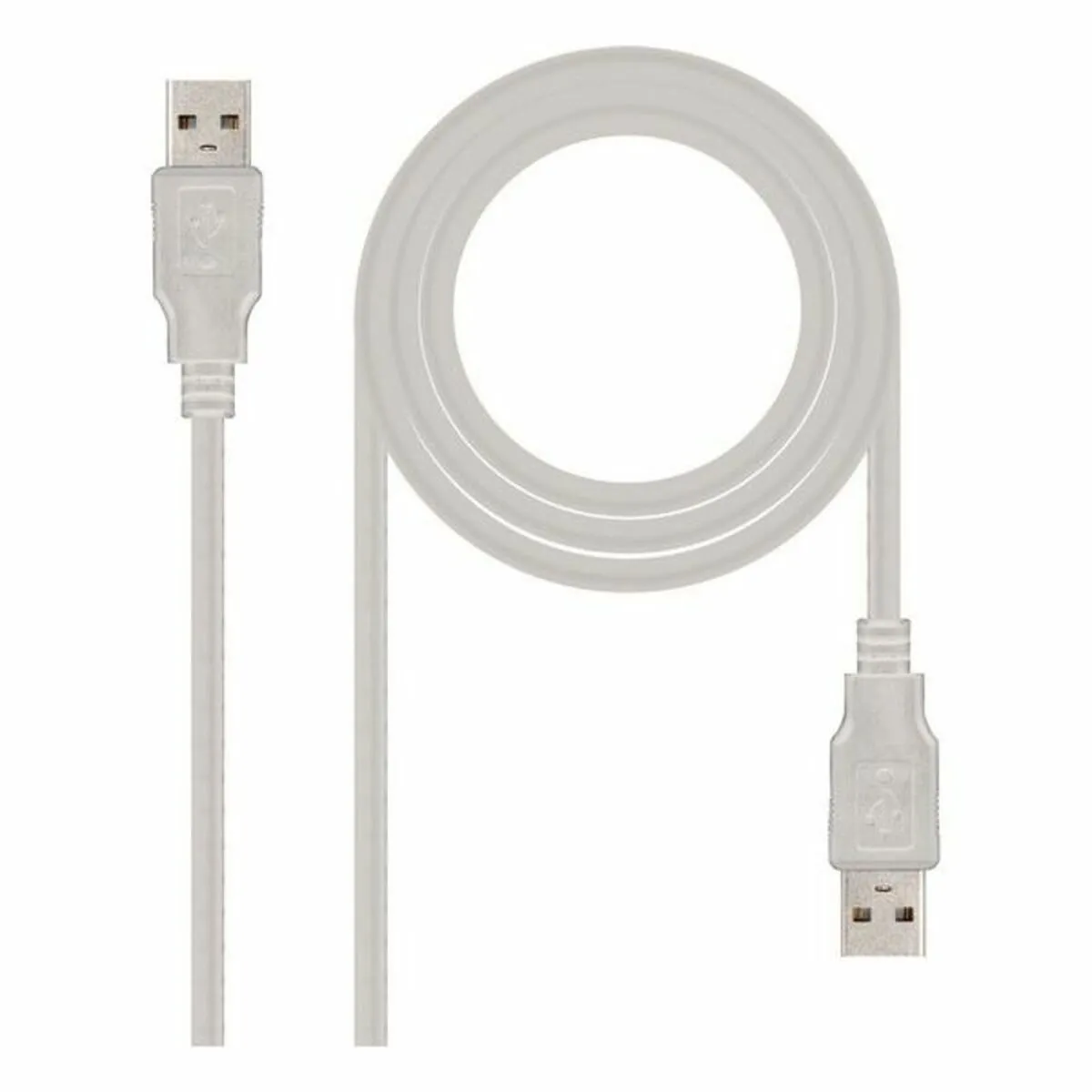 Cavo USB NANOCABLE 10.01.0302 Beige 1 m