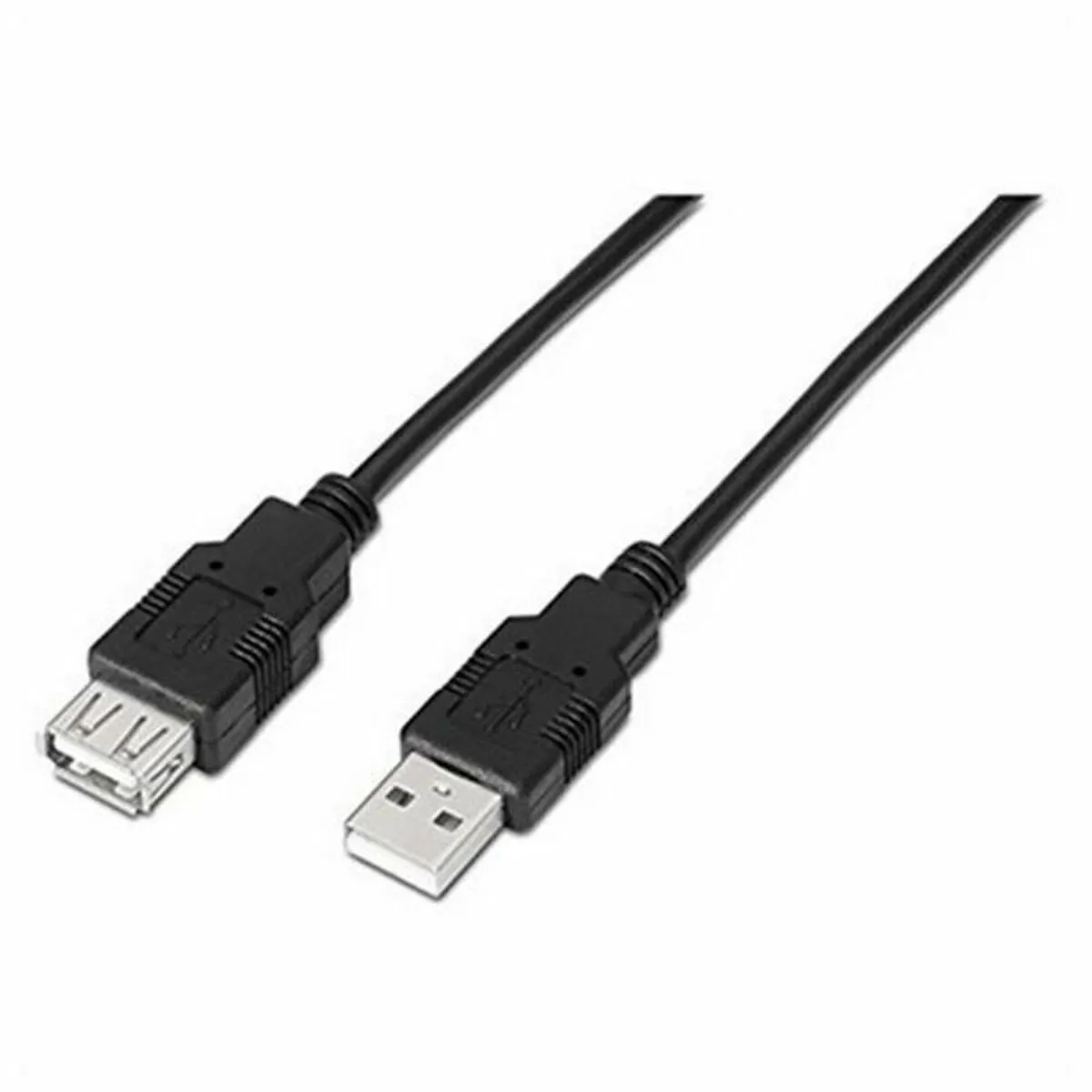 Cavo Prolunga NANOCABLE 10.01.0203-BK 1,8 m USB Spina femmina Maschio Nero