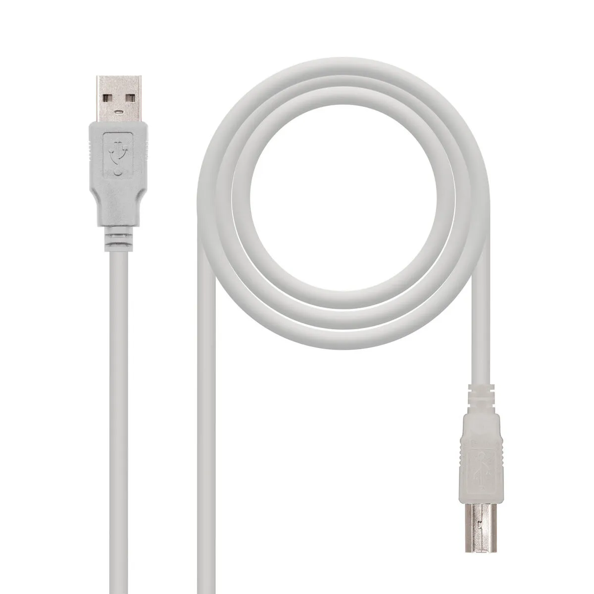 Cavo Micro USB NANOCABLE CABLE USB 2.0 IMPRESORA, TIPO A/M-B/M, BEIGE, 1.0 M Beige 1 m