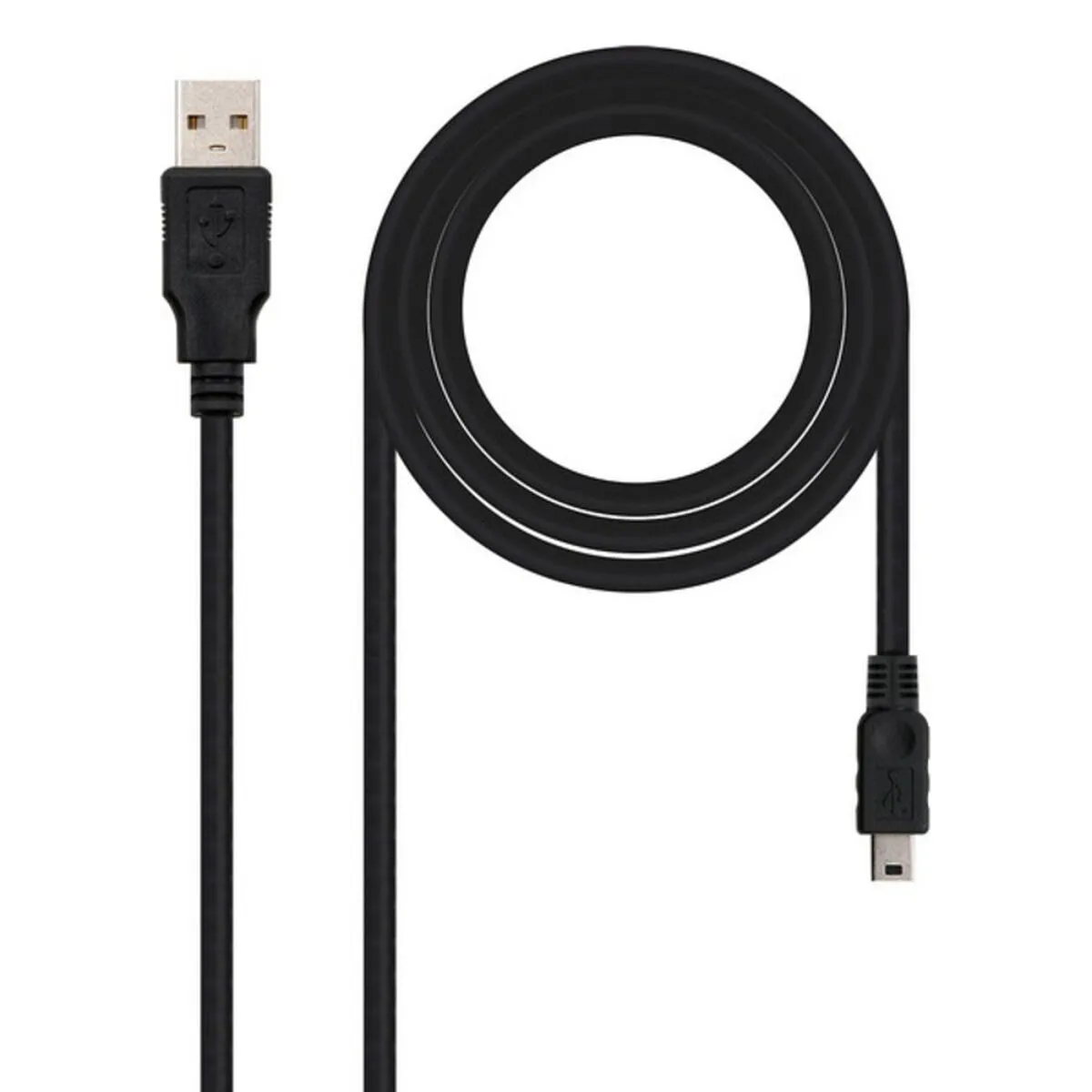 Cavo USB 2.0 A con Mini USB B NANOCABLE 10.01.0403 3 m Nero