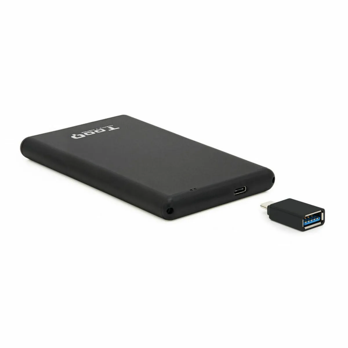 Scatola Esterna TooQ TQE-2533B 2,5" SATA USB 3.1 Nero USB USB-C