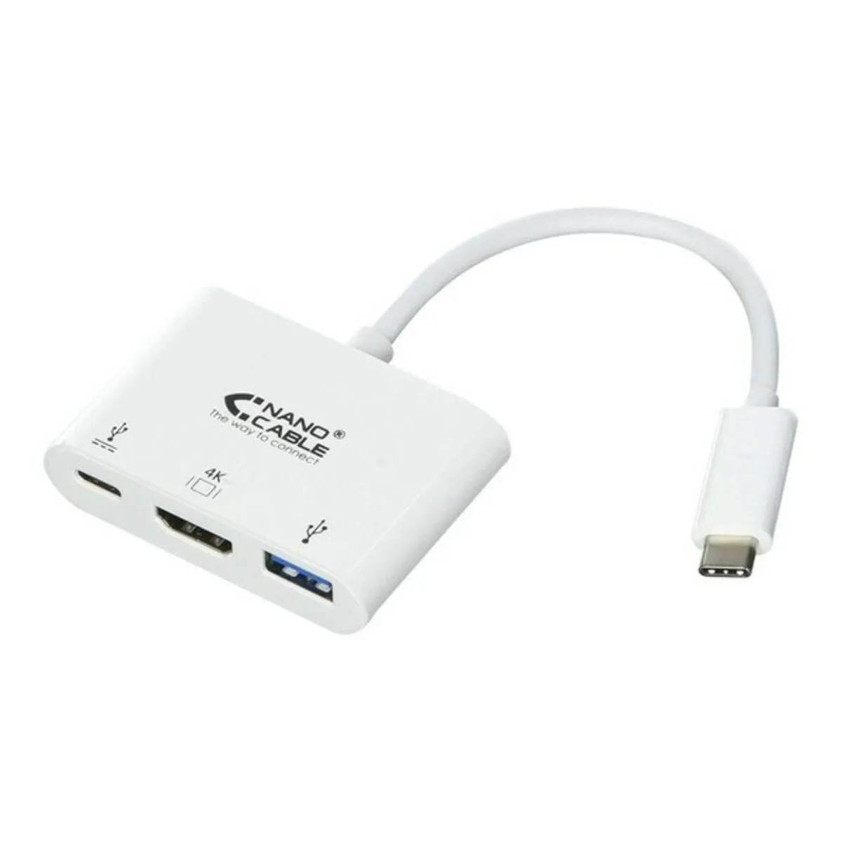 Adattatore USB C con HDMI NANOCABLE 10.16.4302 Full HD (15 cm) Bianco