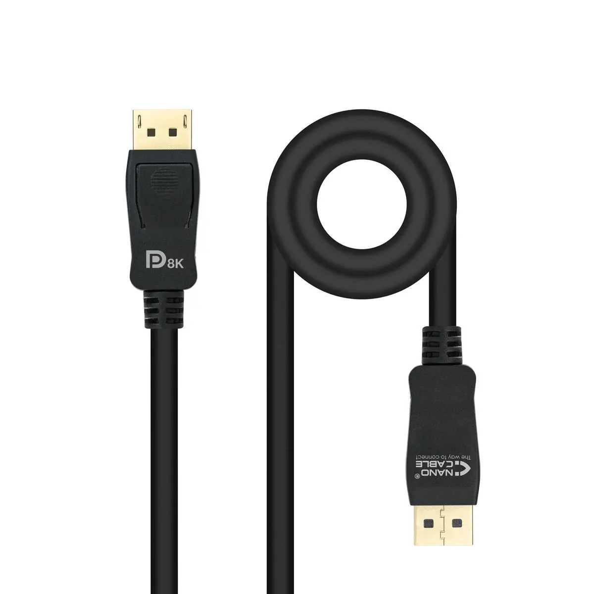 Cavo DisplayPort NANOCABLE 10.15.2502 Nero HDR 8K Ultra HD